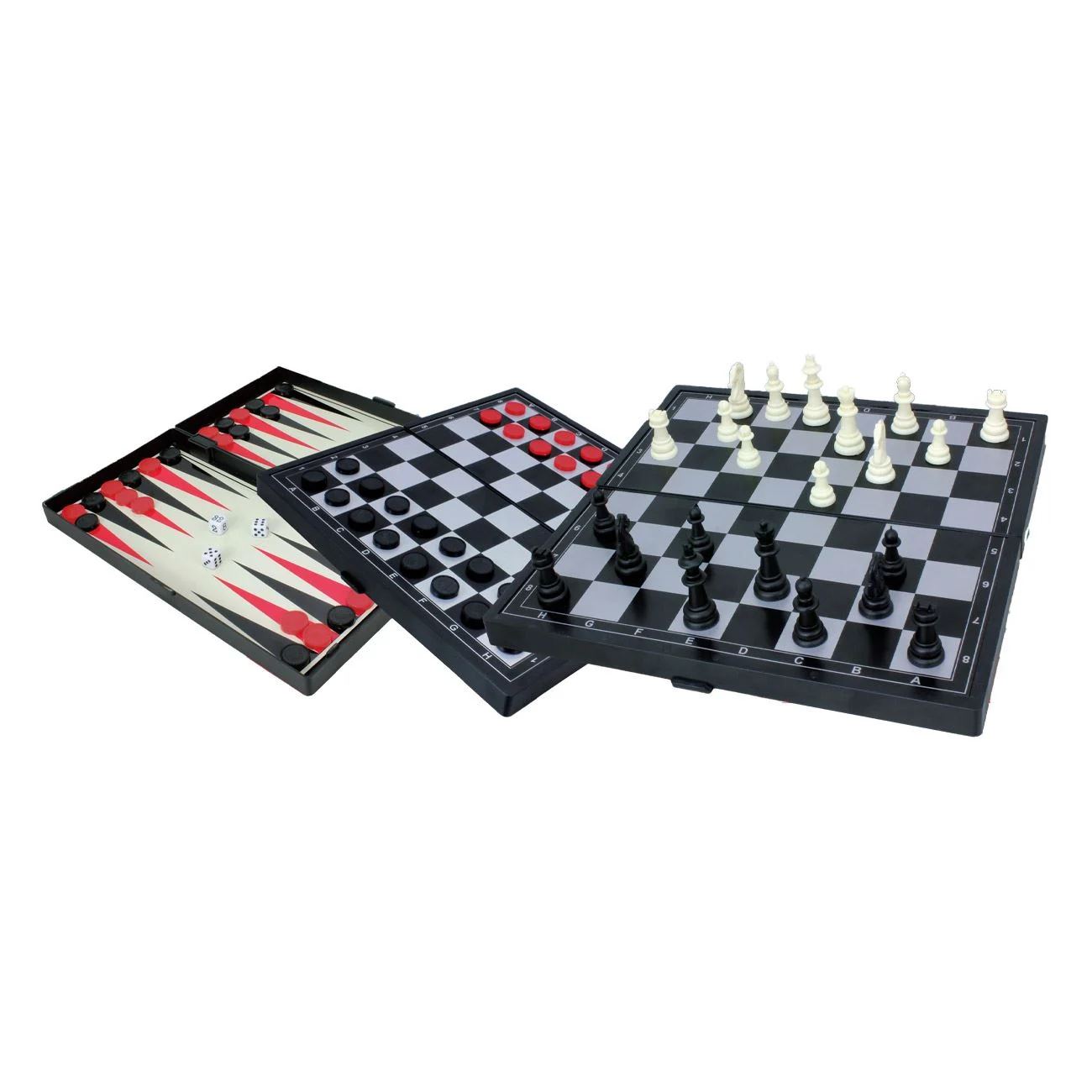 Joc de Societate de Voiaj Magnetic 3 in 1 Sah Dame Table 24.5x24.5cm - poza 2