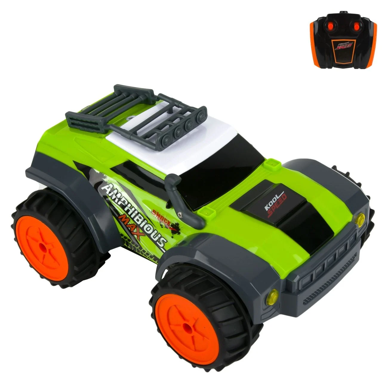 Masina Amfibie 4x4 cu Telecomanda Verde 2.4G