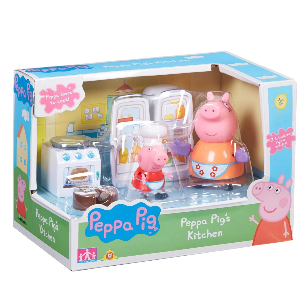 Peppa Pig Bucatarie de Camping cu 2 Figurine - Giochi Preziosi