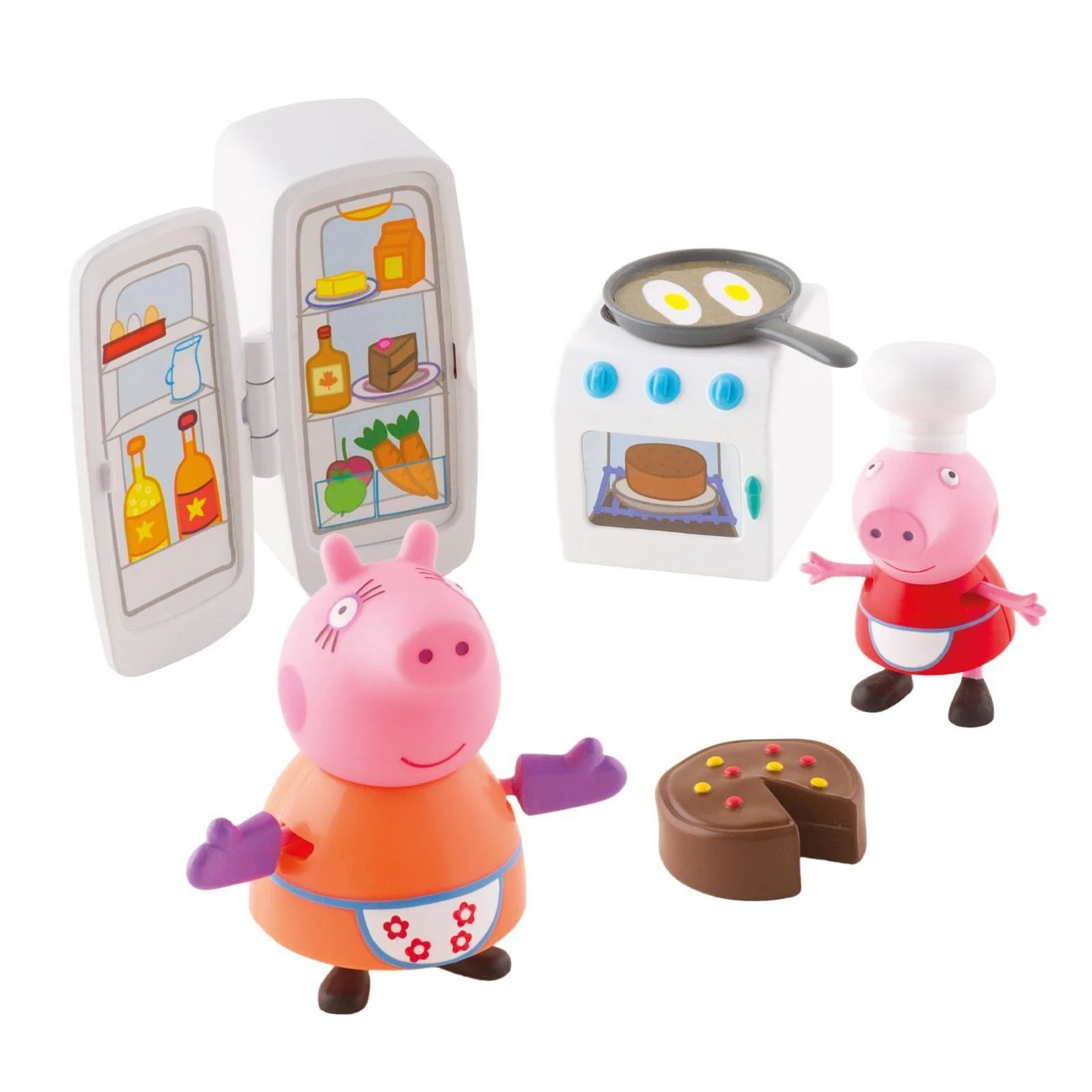 Peppa Pig Bucatarie de Camping cu 2 Figurine - Giochi Preziosi - poza 3