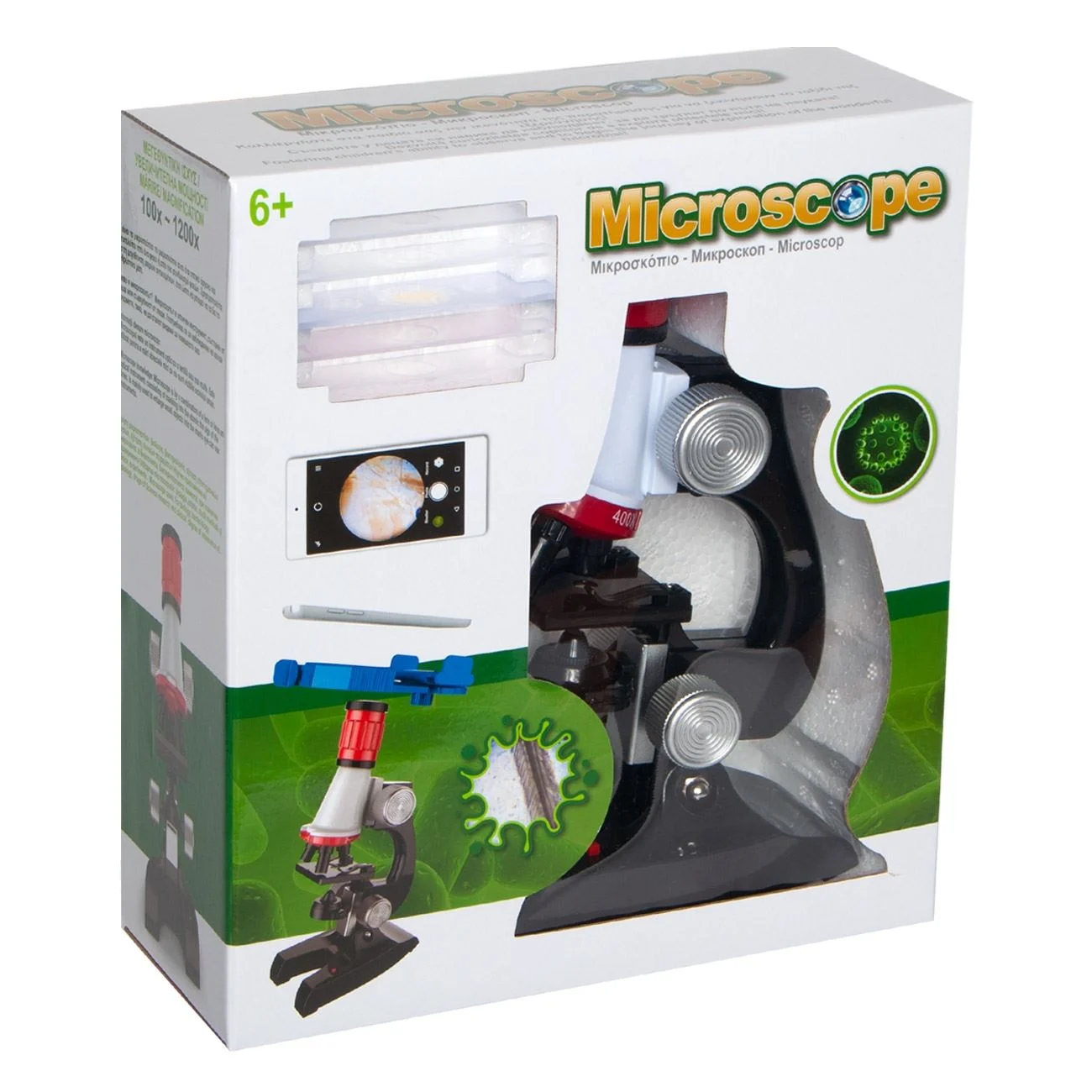 Microscop 100x 1200x & Suport Telefon - poza 2