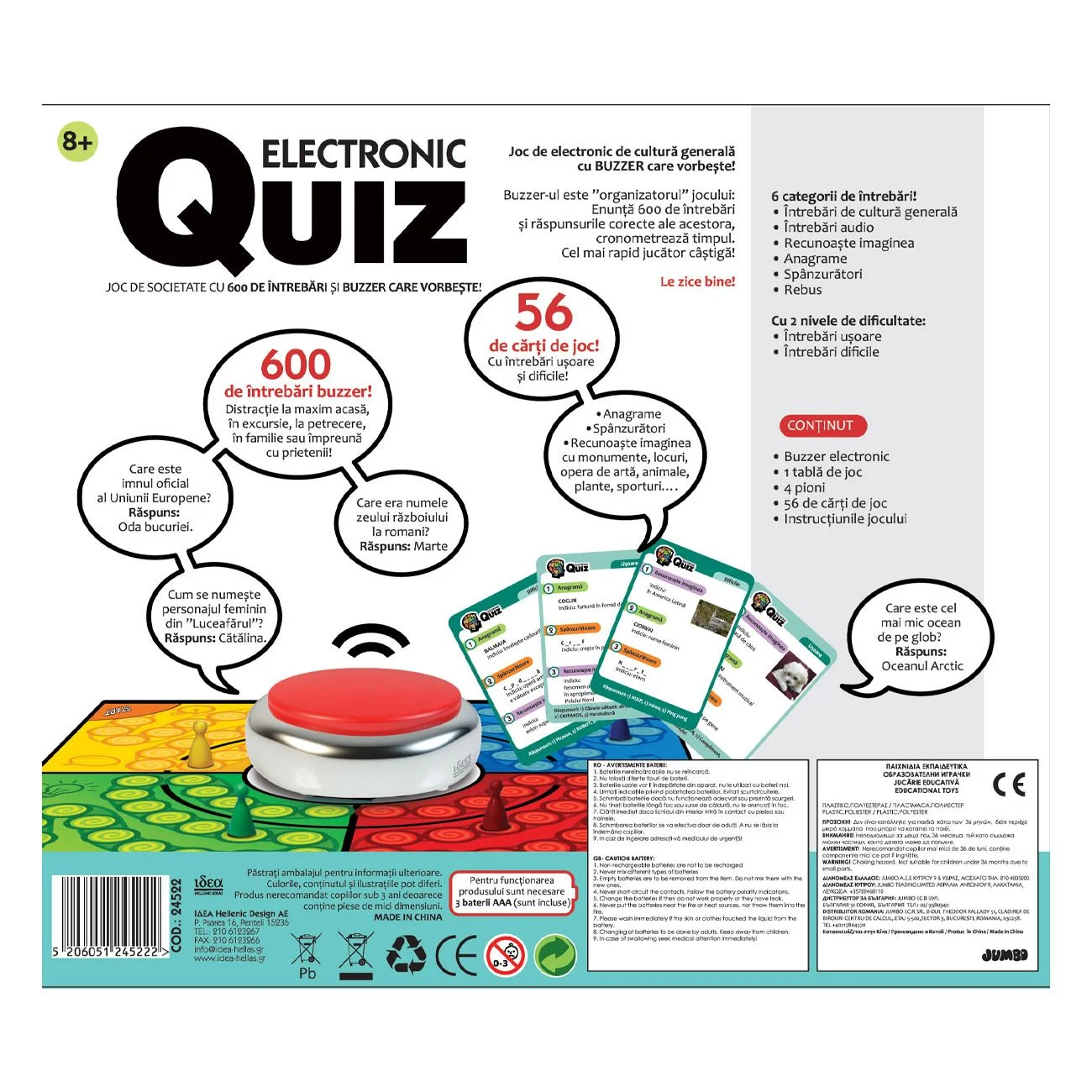 Joc de Societate Quiz Electronic cu Buzzer - Idea - poza 2