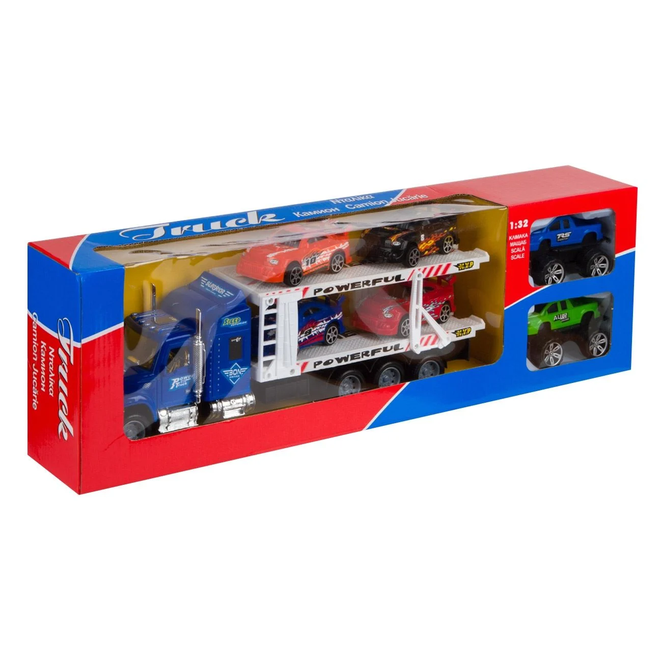 Tir cu 6 Vehicule de Curse 1:32 - poza 2