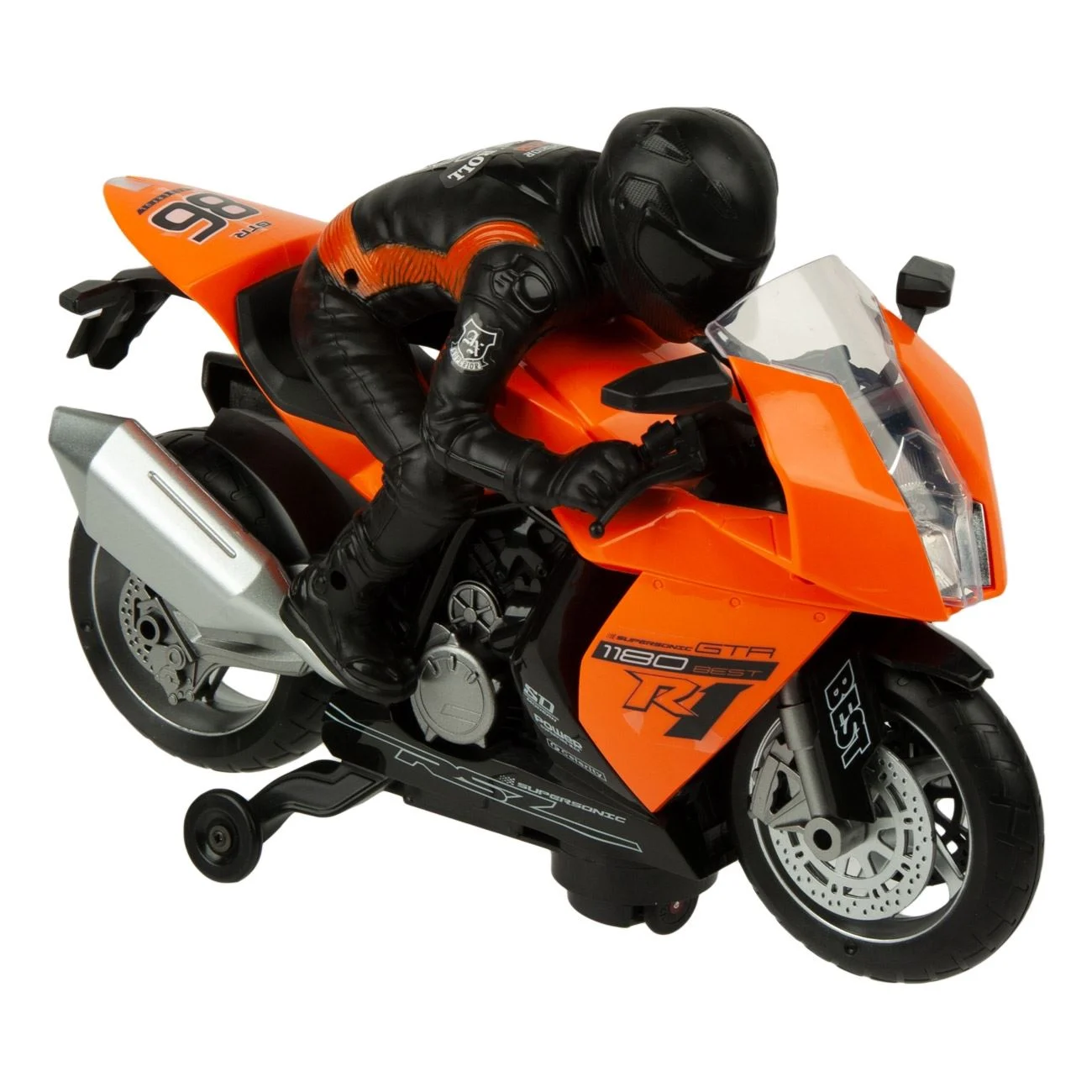 Motocicleta Rotativa cu Sofer Portocalie