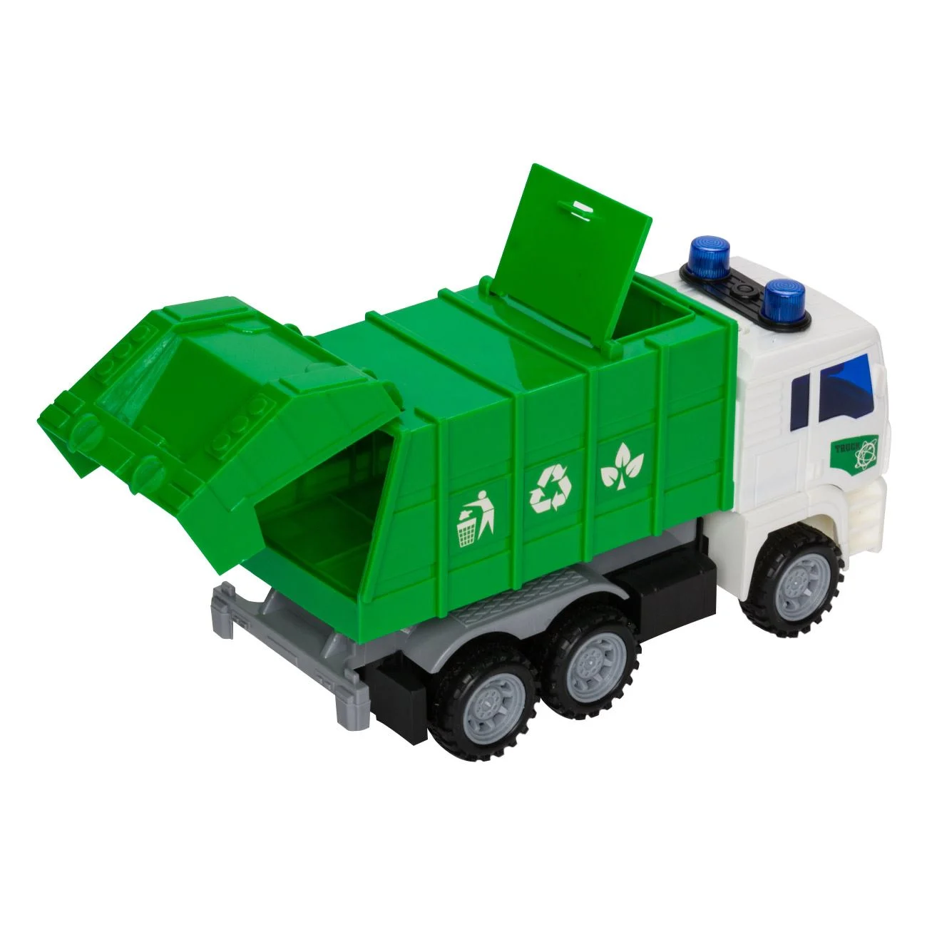 Camion de Deseuri Reciclare Verde cu Sunet & Lumini - poza 3