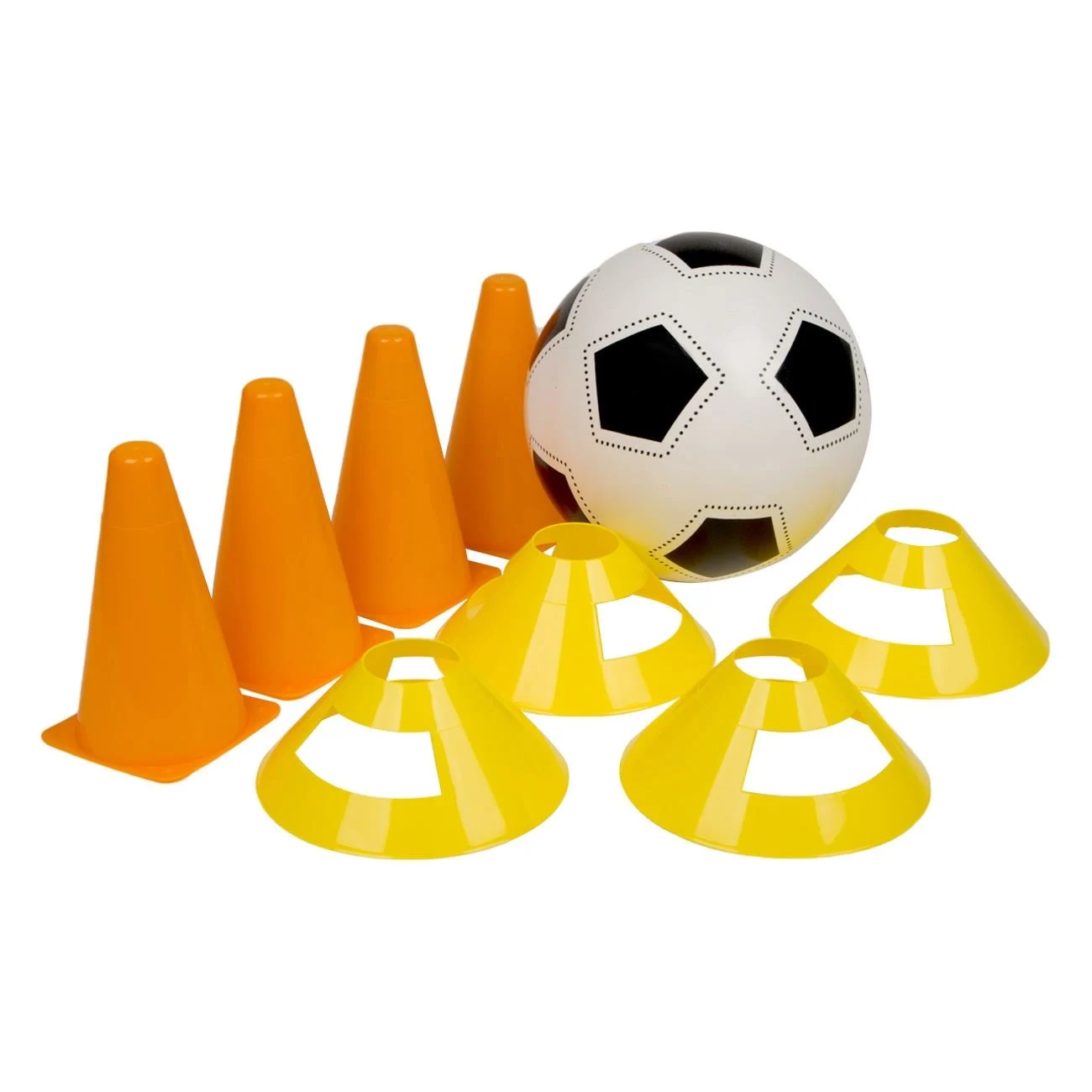 Set pentru Antrenament cu Minge & Conuri - 9 piese