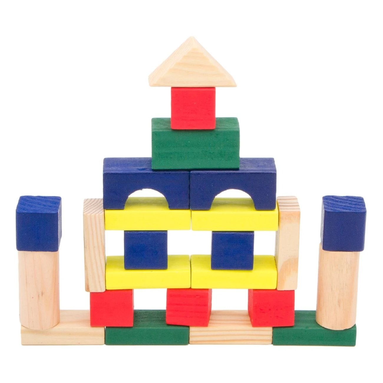 Caramizi de Constructie din Lemn in Galeata - 50buc
