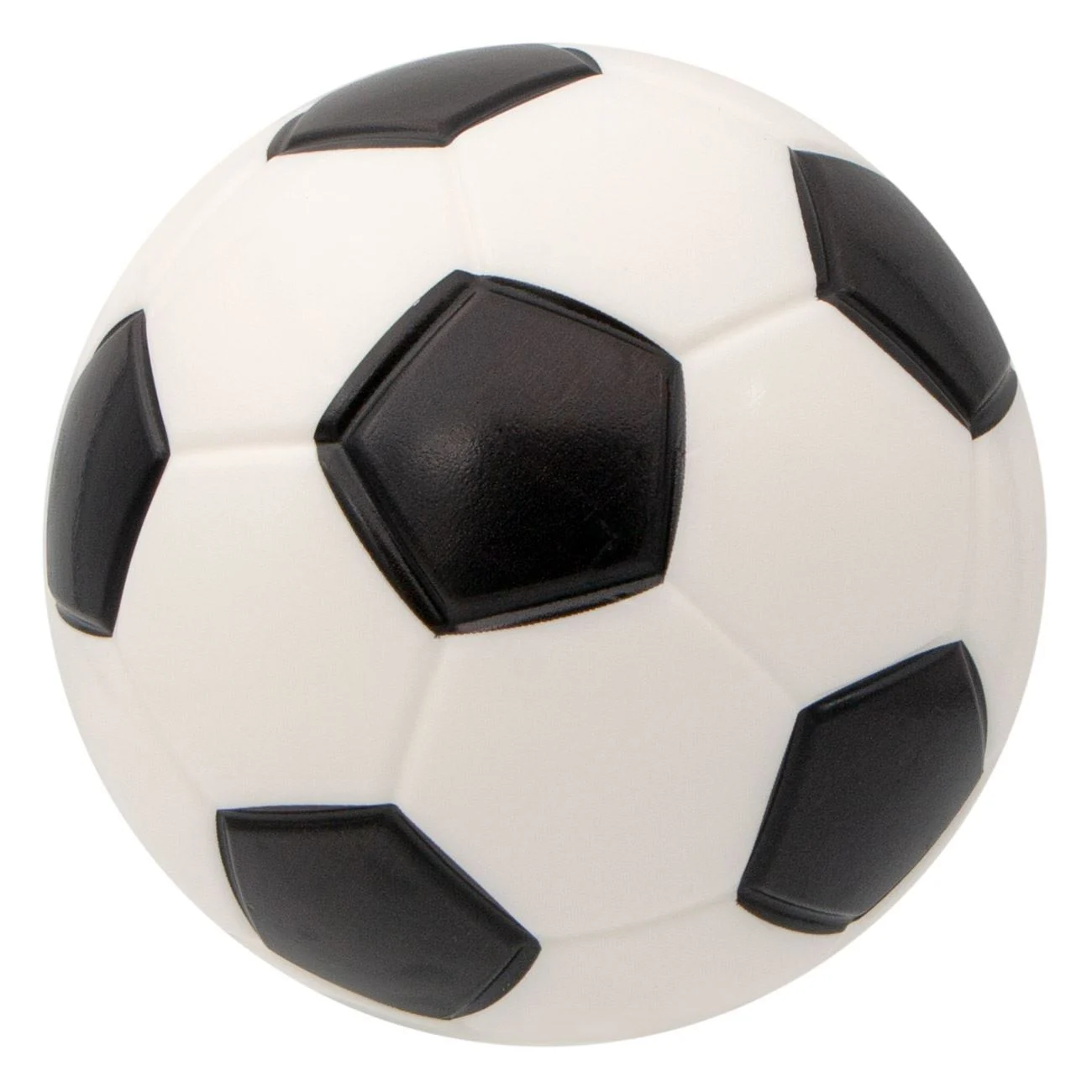 Minge de Fotbal Alba Neagra Soft 15cm