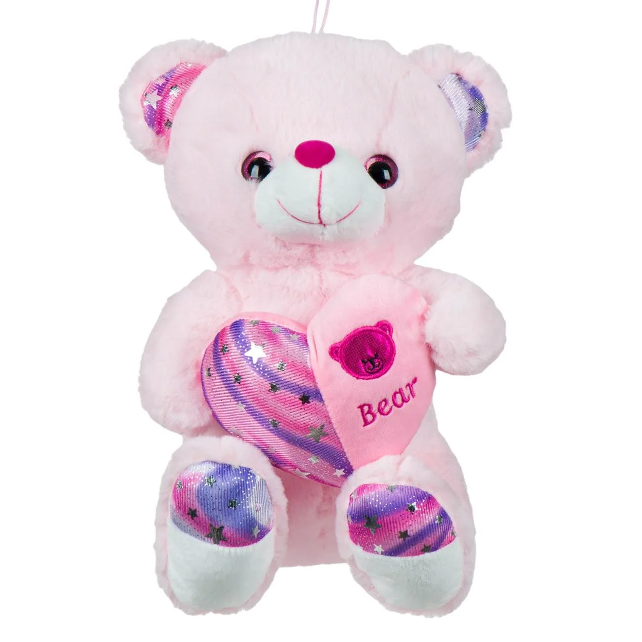 Ursulet de Plus Inima Roz 32cm