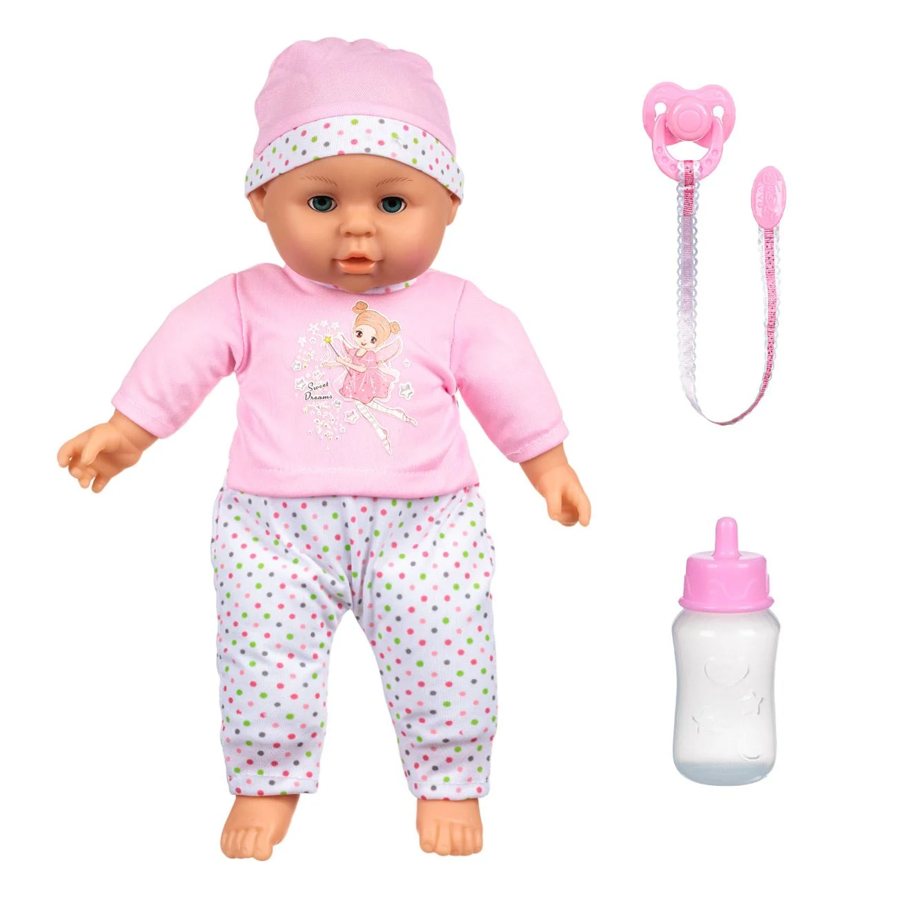 Papusa Bebelus ”Vreau suzeta mea” cu Sunet 38cm