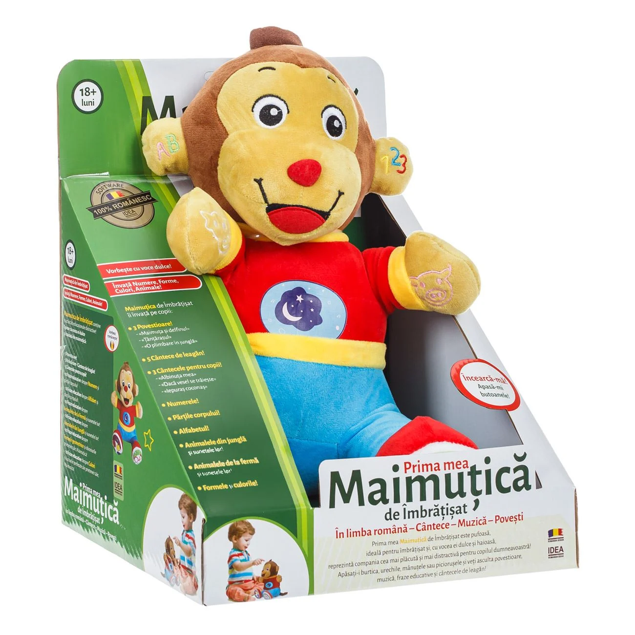 Jucarie Educativa Maimutica cu 9 Activitati Vorbeste Romaneste - Idea