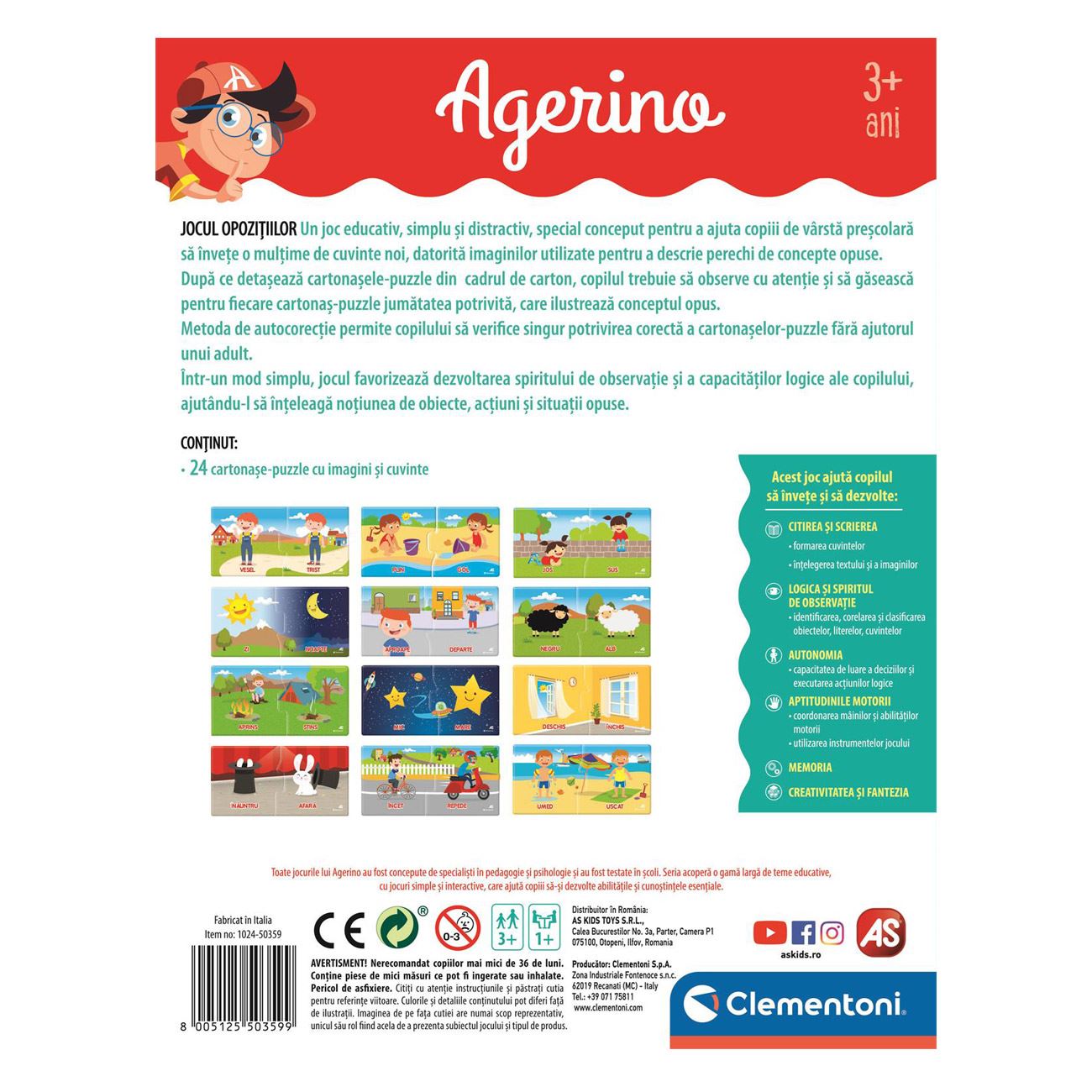 Joc Educativ Jocul Opozitiilor Agerino - AS - poza 4