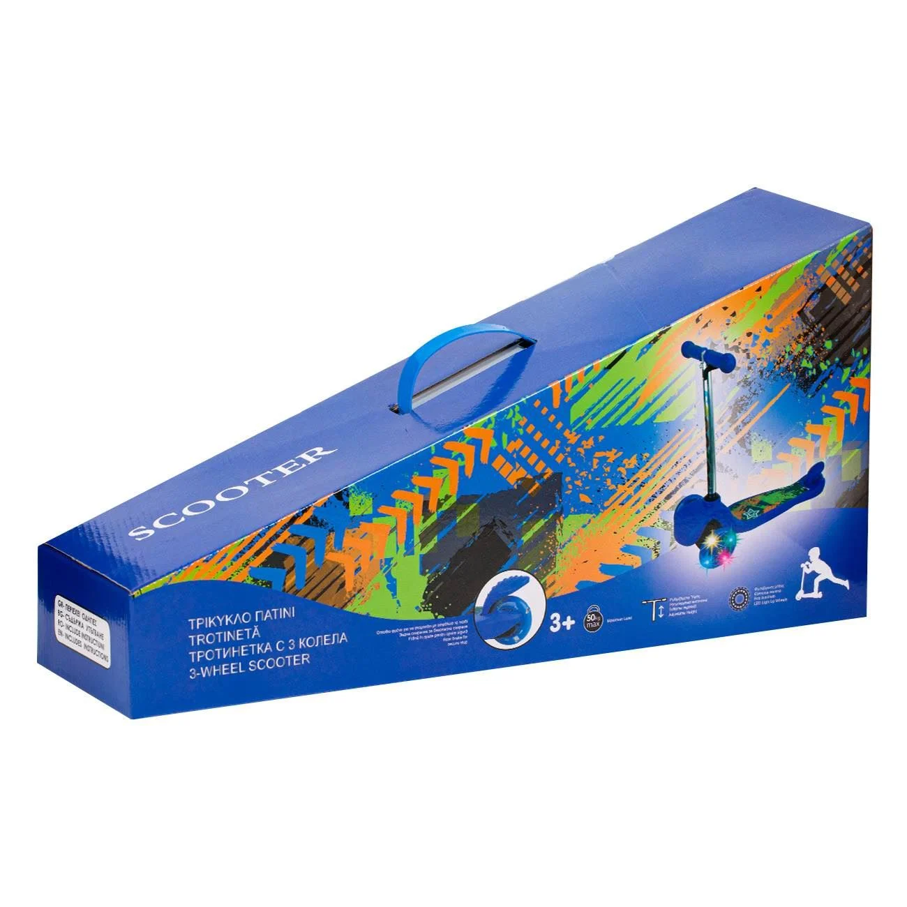 Trotineta Bleu cu LED - poza 4