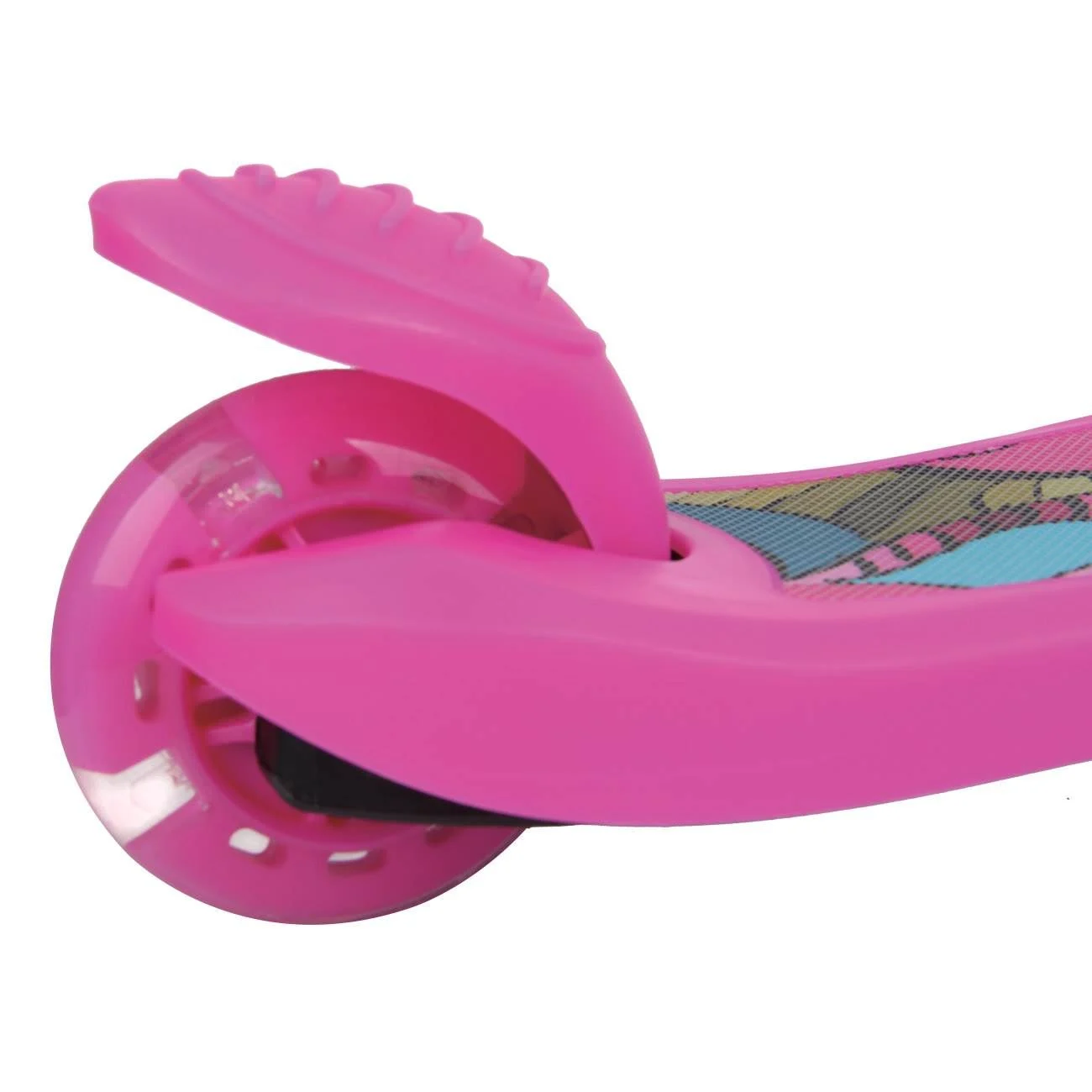 Trotineta Fucsia cu Roti cu LED - poza 3