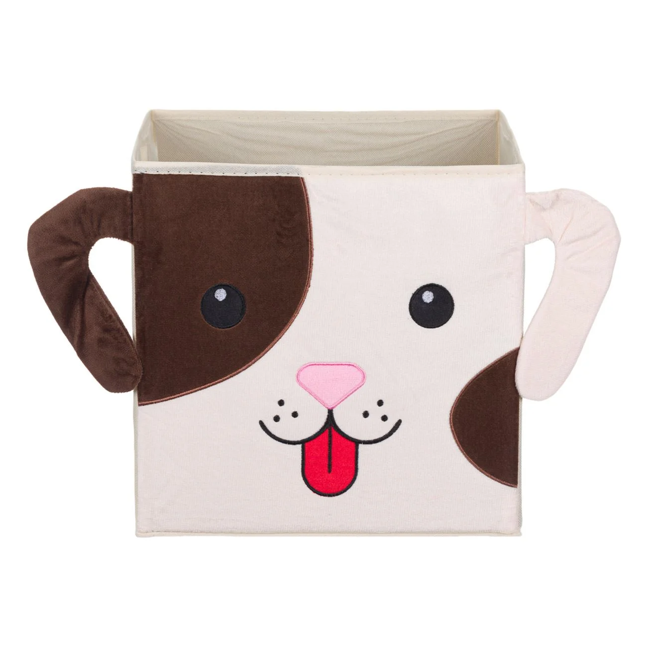 Cutie de Depozitare Bej Maro Catifelata Caine 30x30x30cm - poza 2