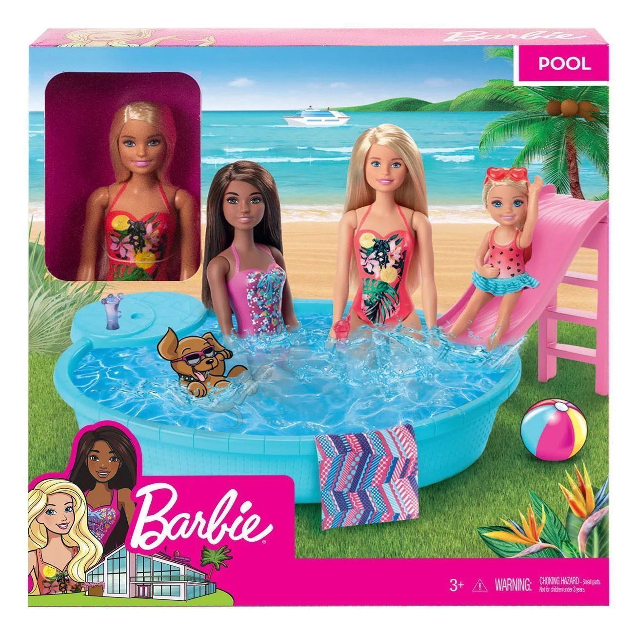 Barbie Piscina Exotica - Mattel - poza 6