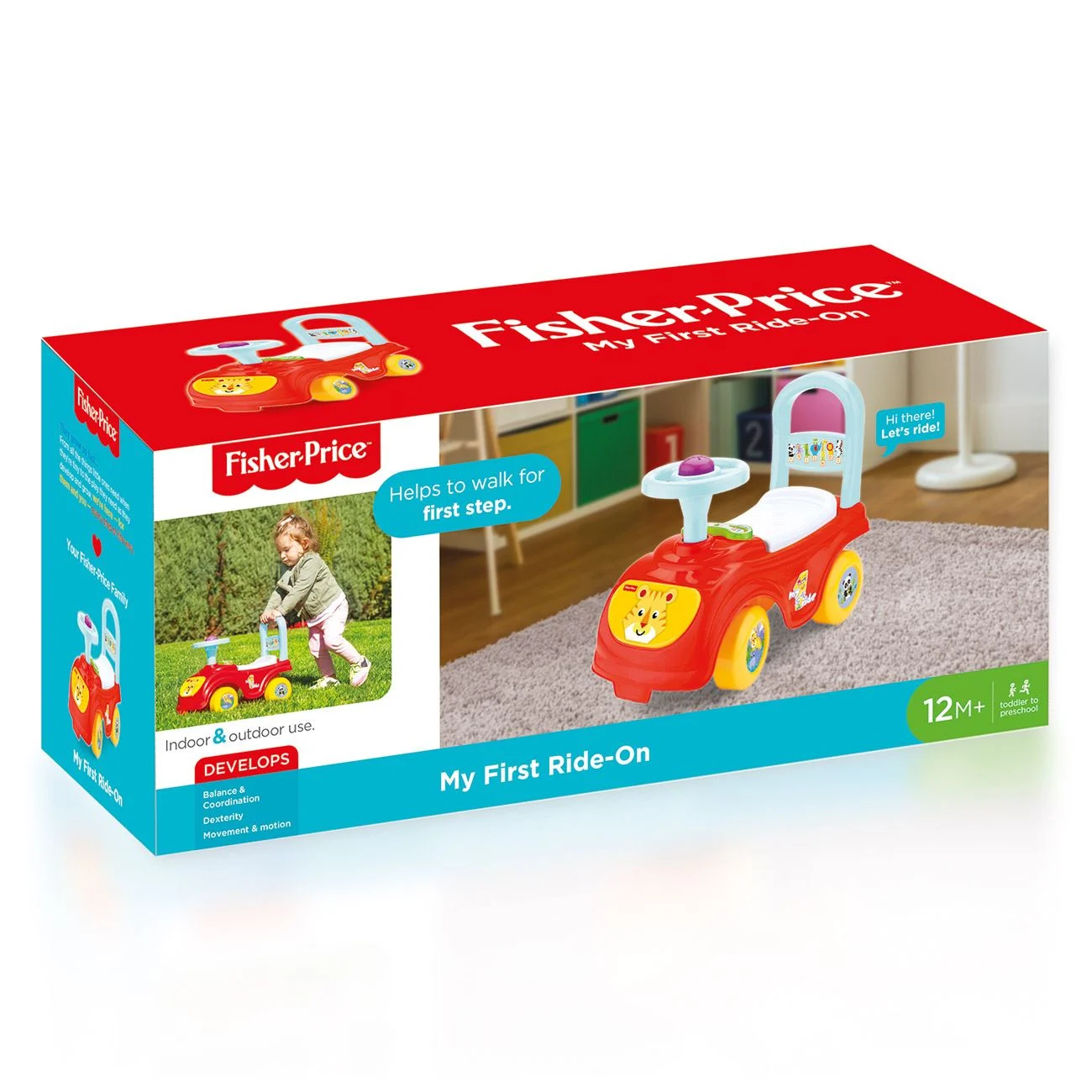 Premergator Educativ Masinuta cu Claxon Colorat si Spatiu de Depozitare - Fisher Price - poza 6
