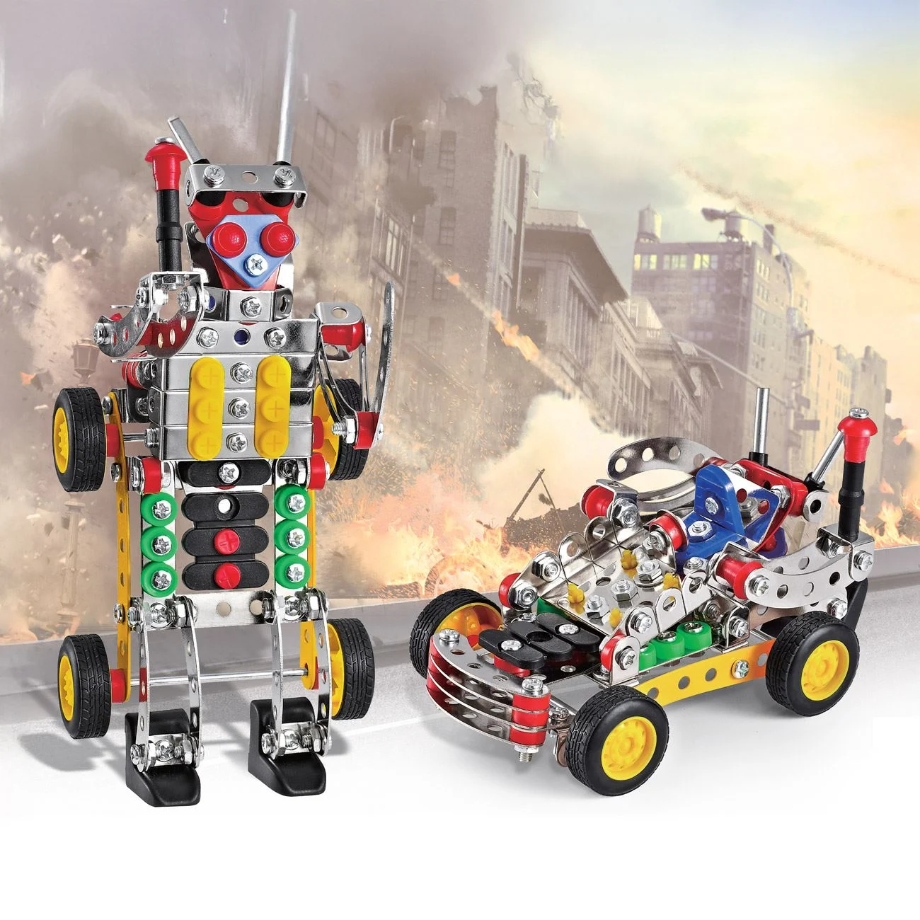 Constructie Metalica Robot - Vehicul - 215 Piese - poza 2