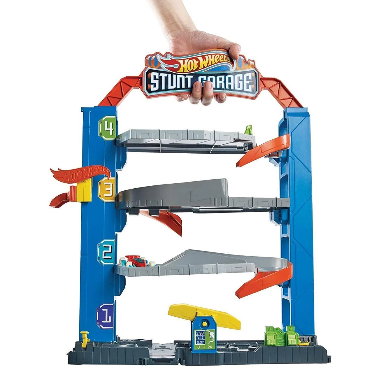 Hot Wheels City Garage cu Masina - Mattel - poza 3