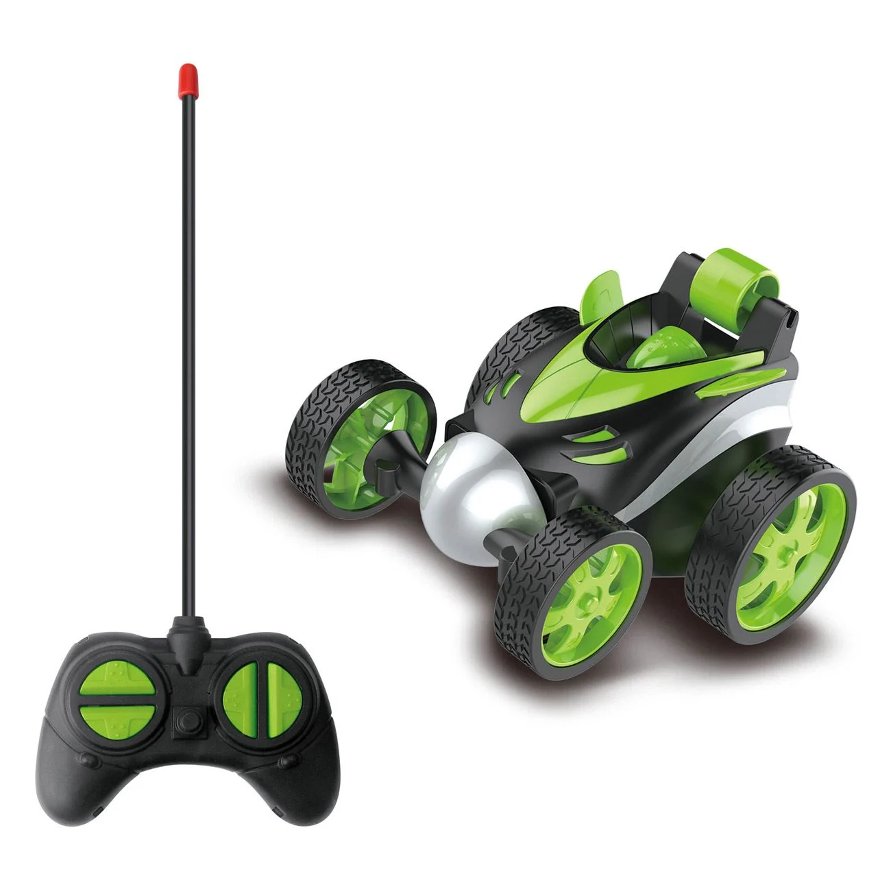 Masina cu Rotire la 360° Verde Neagra & Telecomanda