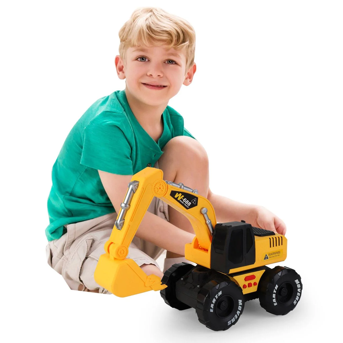 Vehicul de Santier Excavator cu Sunet & Lumini - poza 2