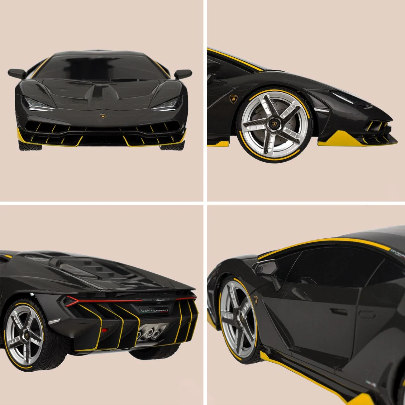 Masina cu Telecomanda RC Lamborghini Centenario Neagra cu Joystick 1:12 / 2.4 GHz 1:12 - poza 3