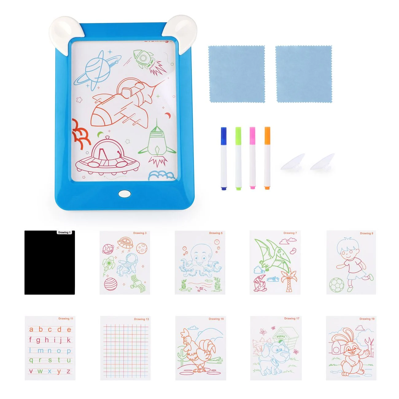 Tableta de Desen cu Lumina Magic Pad Bleu