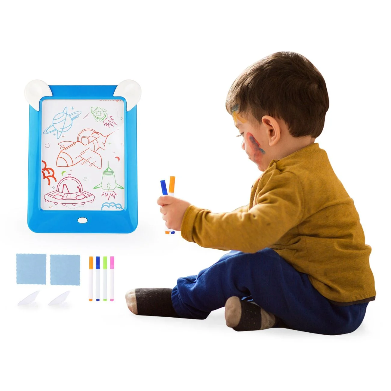 Tableta de Desen cu Lumina Magic Pad Bleu - poza 2