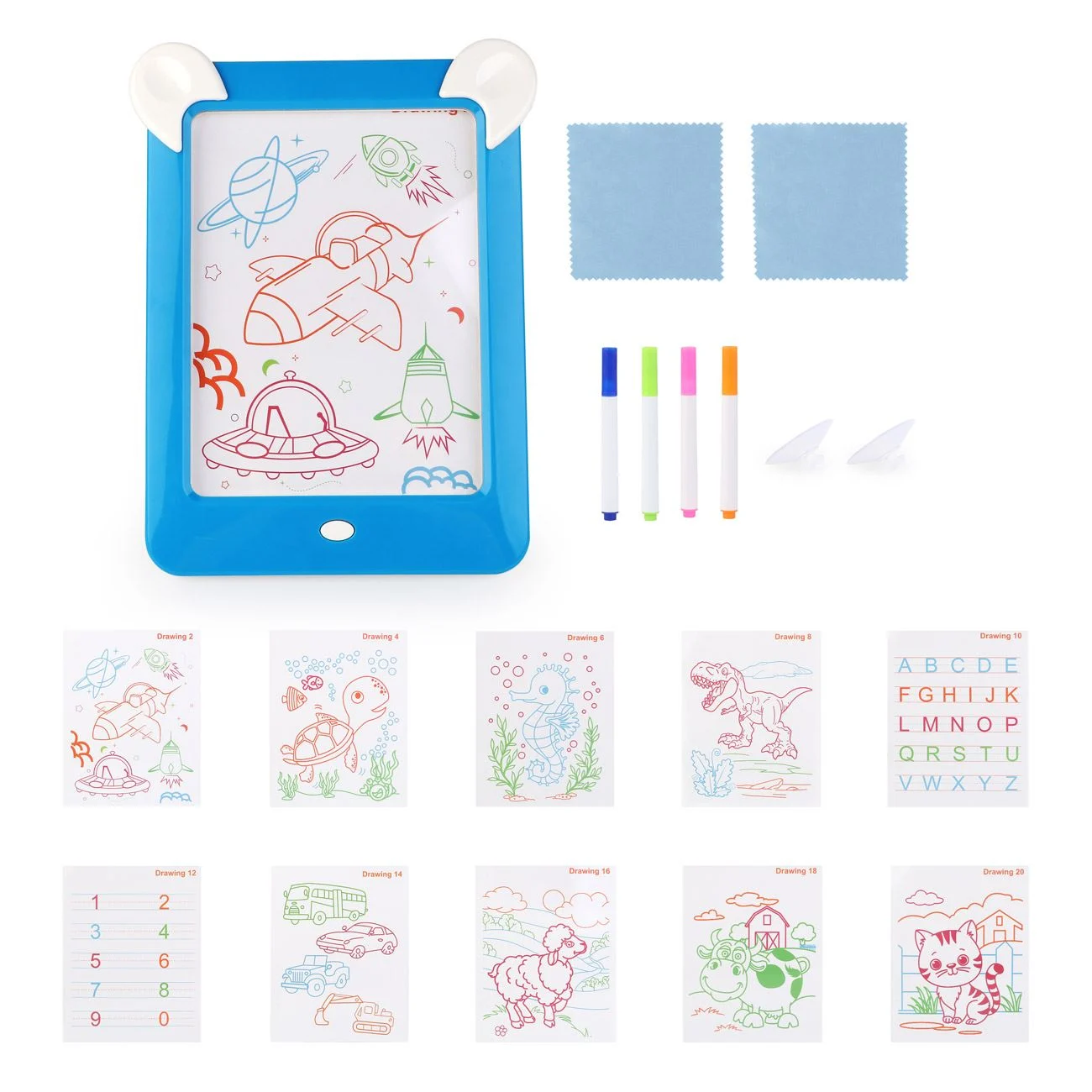 Tableta de Desen cu Lumina Magic Pad Bleu - poza 3