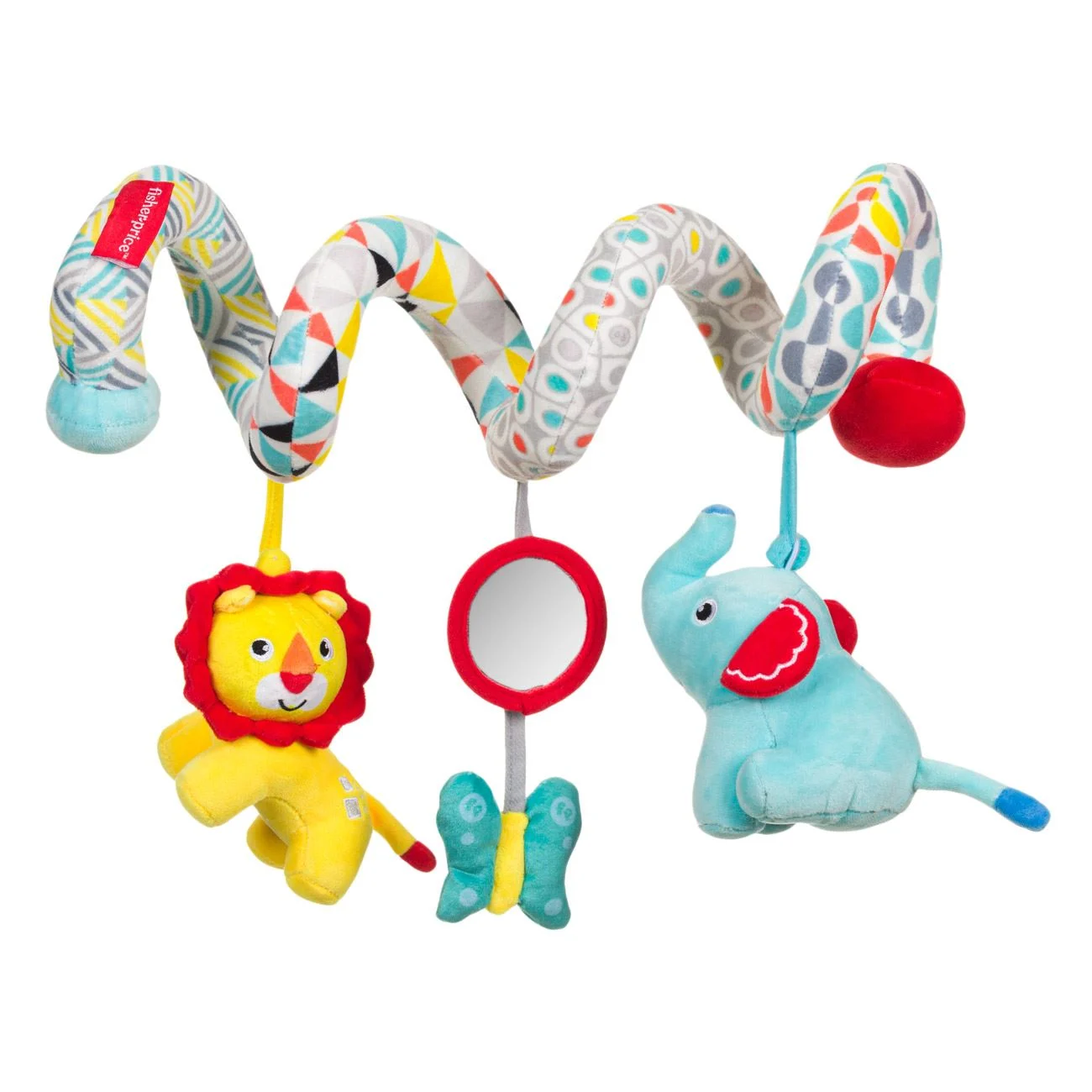 Jucarie pentru Carucior / Patut Spirala Animale Oglinda - Fisher Price
