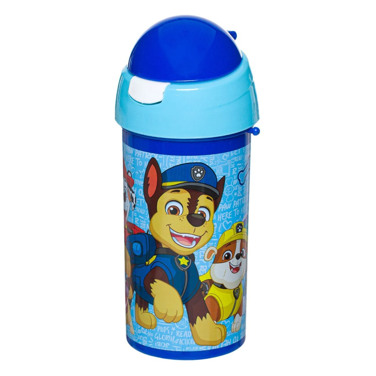 Sticla Apa Pop Up Paw Patrol Bleu pentru Copii 500ml