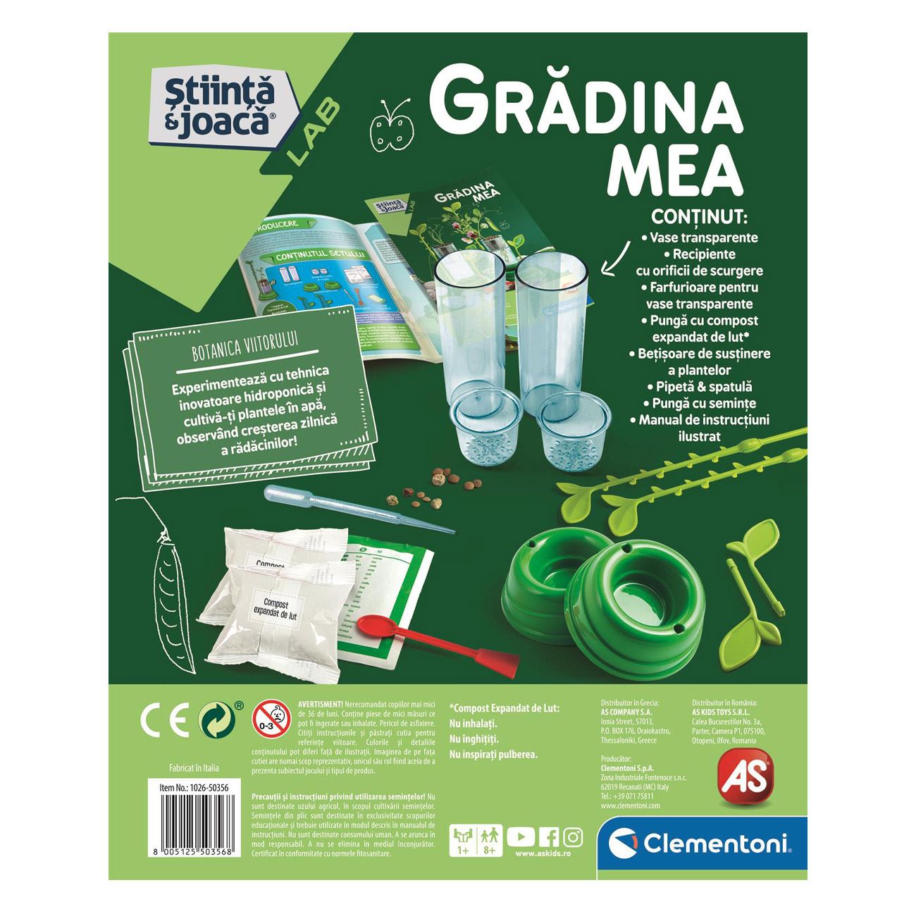 Stiinta & Joaca Gradina Mea - Cultiva Plante Fara Sol - Clementoni - poza 4