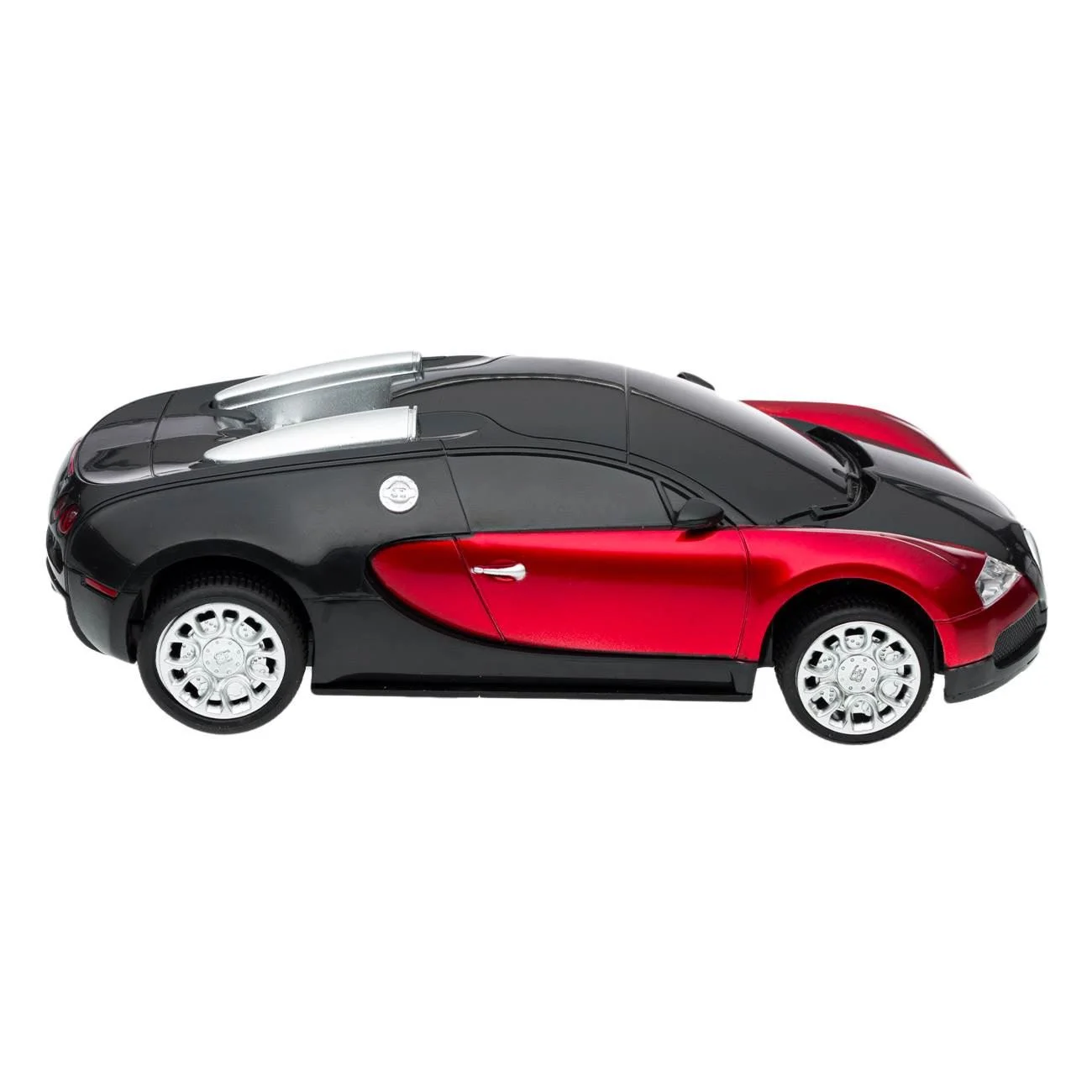 Masina Bugatti Veyron 16.4 Grand Sport Rosie cu Volan Telecomanda 1:24 / 27MHz - poza 2
