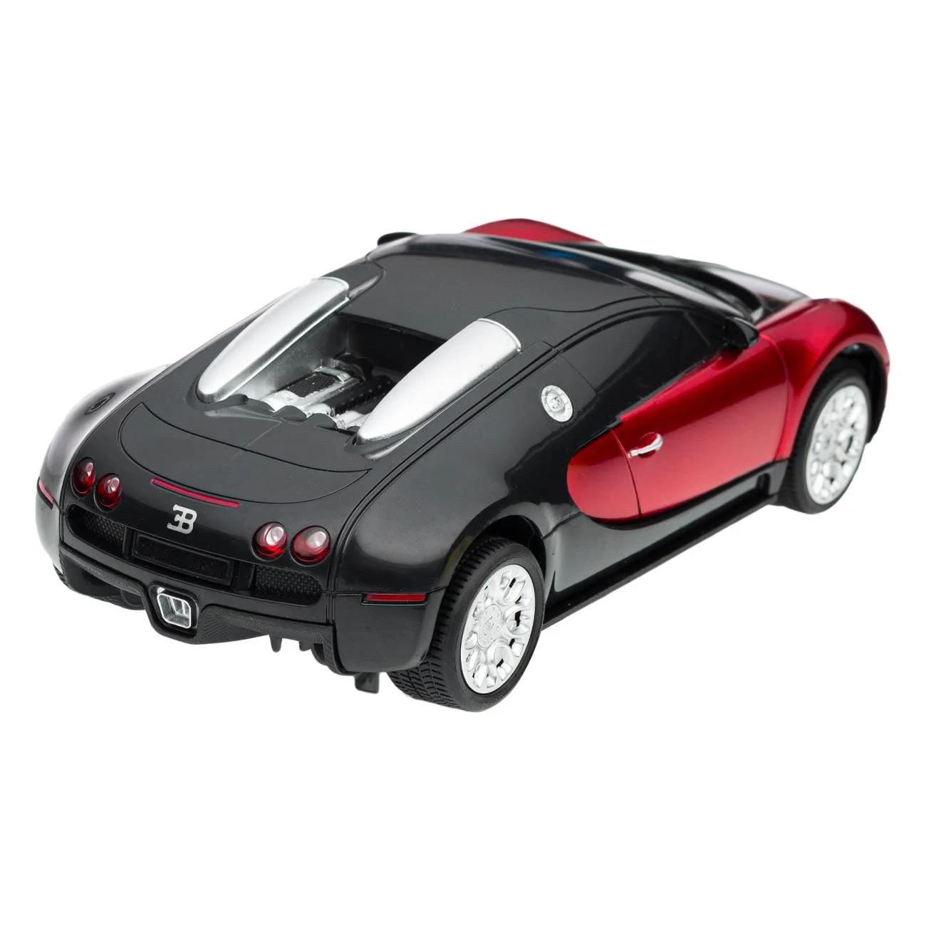 Masina Bugatti Veyron 16.4 Grand Sport Rosie cu Volan Telecomanda 1:24 / 27MHz - poza 4