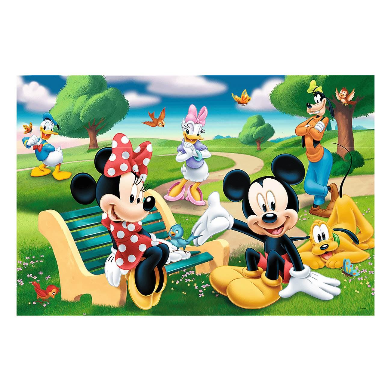 Puzzle Minnie Mouse & Mickey Mouse Prietenii in Parc (24 de piese) - Trefl - poza 2