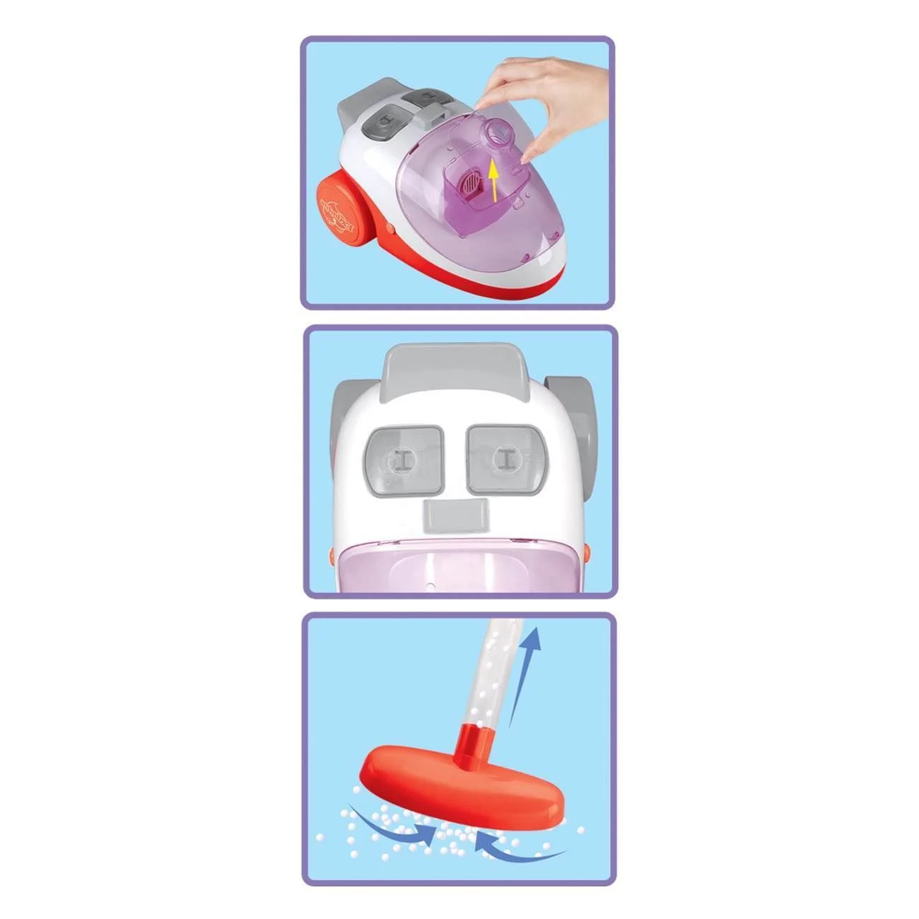 Aspirator Mare Rosu cu Lumina & Sunet pentru Copii 24x12cm - poza 3