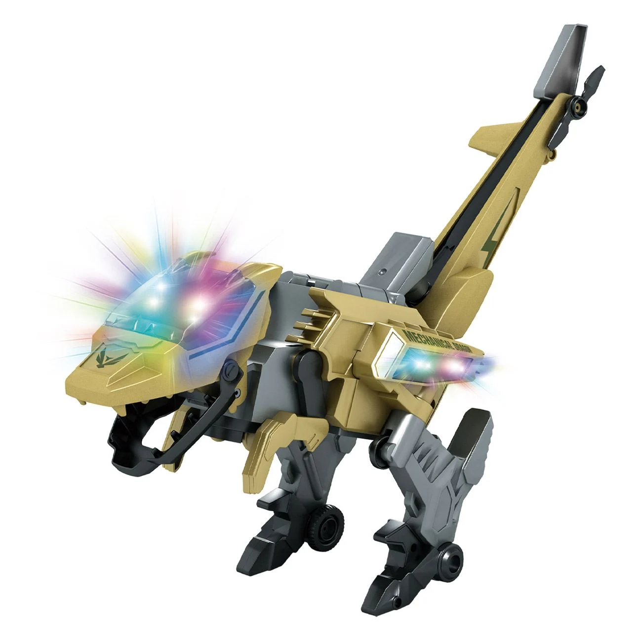 Dinozaur cu Transformare in Elicopter cu Sunet Lumini & Miscare - poza 3