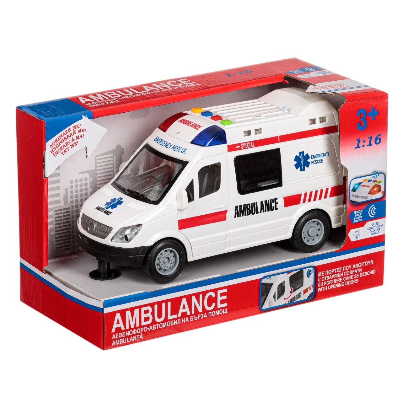 Ambulanta cu Sunet & Lumina 1:16 - poza 2