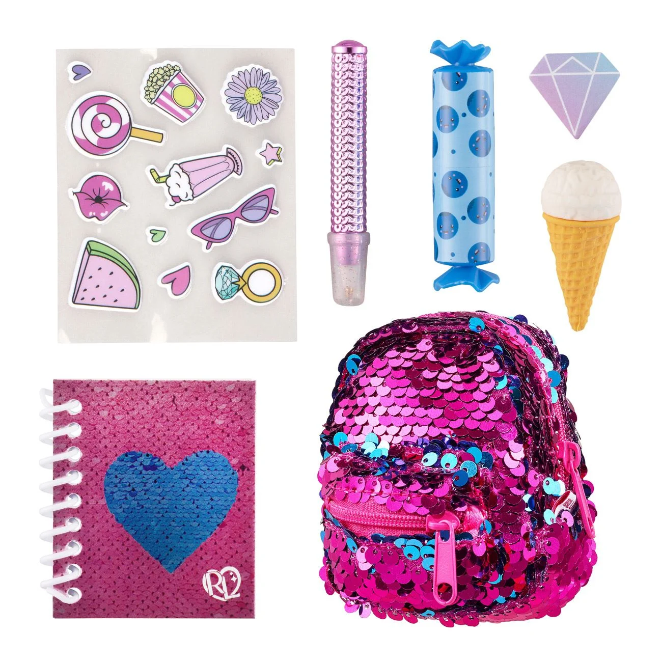 Ghiozdan Real Littles Mini cu Accesorii - Giochi Preziosi