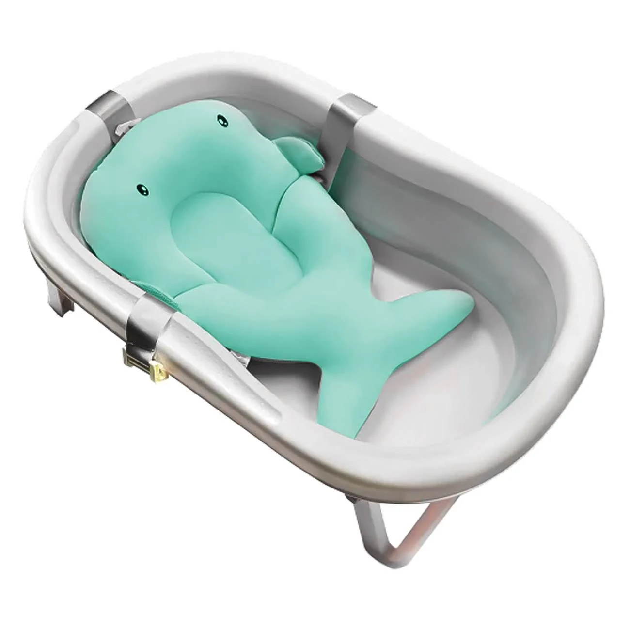 Saltea Perna pentru Baie Turcoaz Delfin Honey Baby - 32x48x10cm