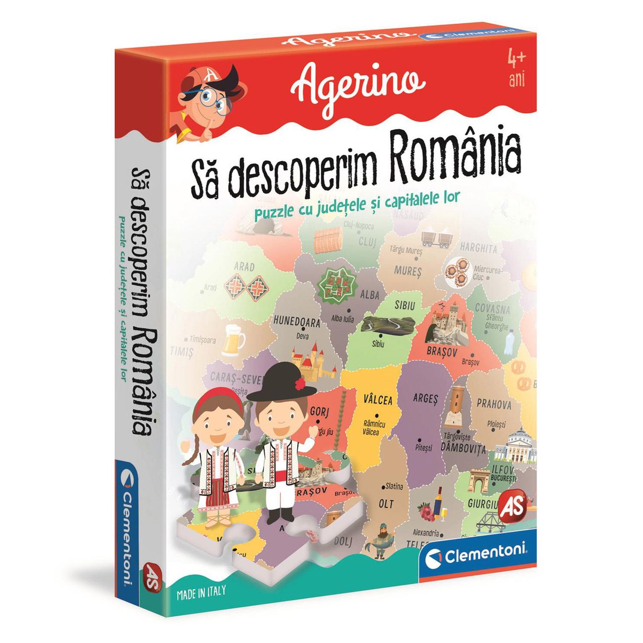 Joc Educativ Agerino "Sa Descoperim Romania" - Clementoni - poza 2