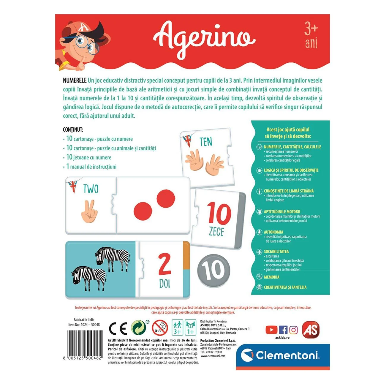 Joc Educativ ”Numerele” - Clementoni - poza 6