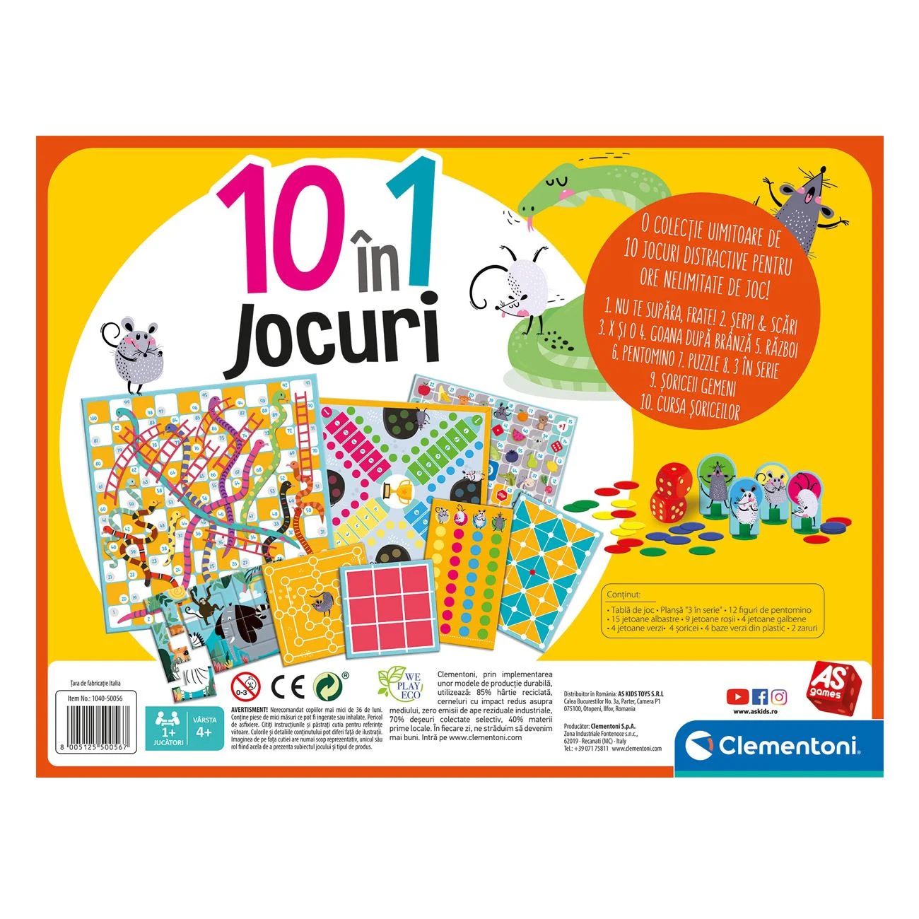 Joc de Societate 10 in 1 Jocuri Calsice & Educative - AS - poza 4