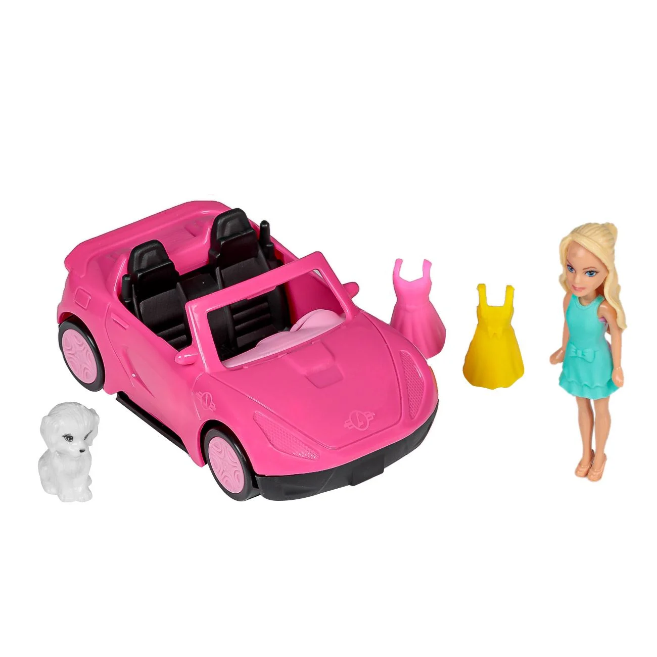 Set Masina cu Papusa Mini & Accesorii