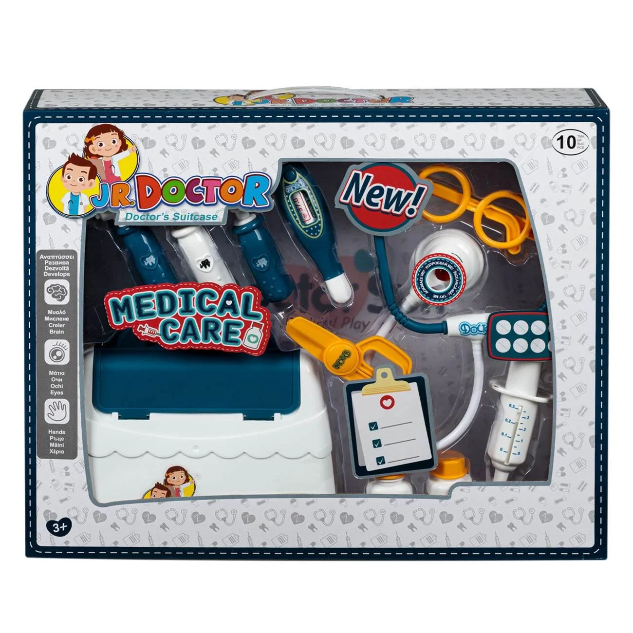 Trusa Medicala de Joaca cu Unelte Sunet & Lumini - 10 piese - poza 9