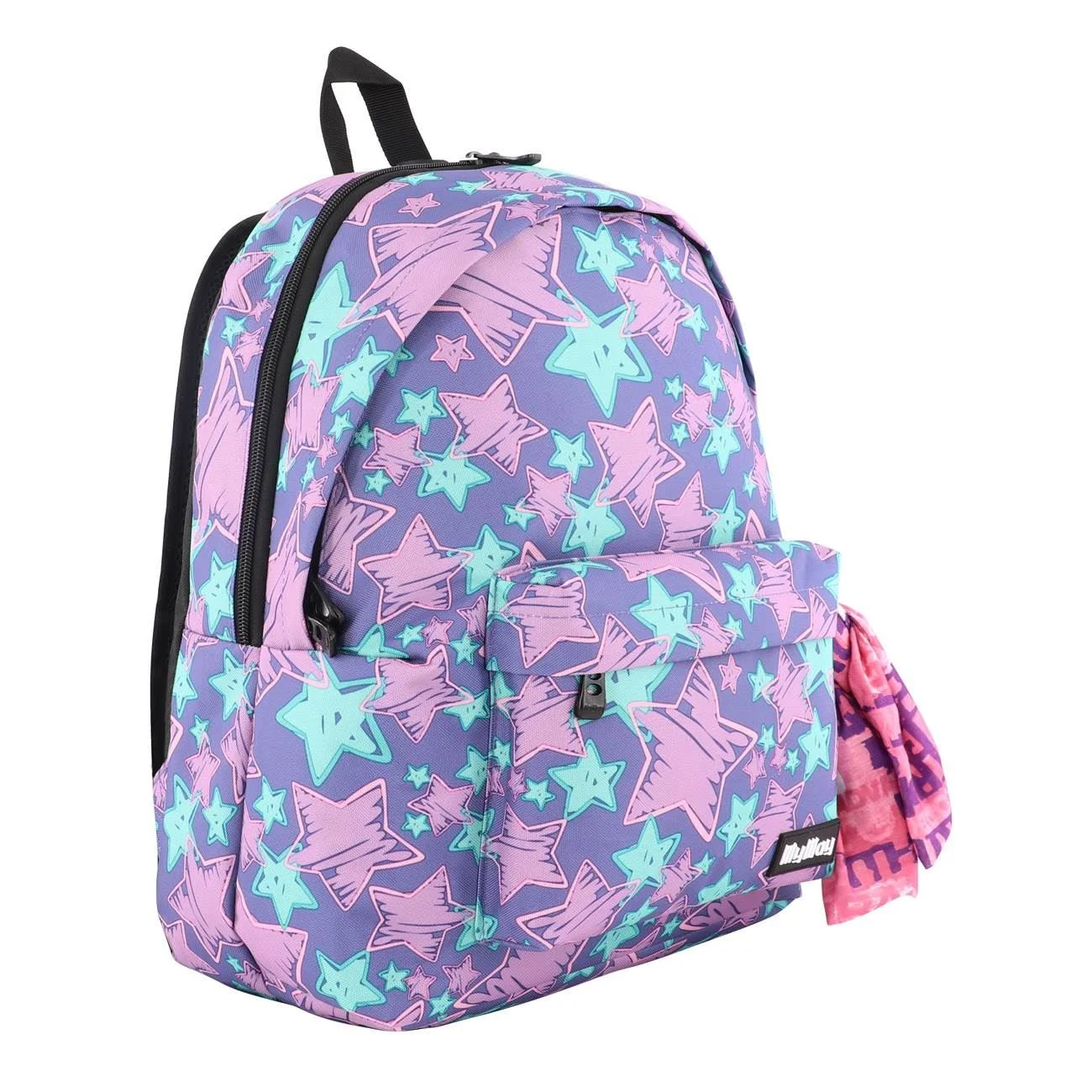 Ghiozdan - Rucsac Mov Verde Stele My Way & Bandana - poza 2