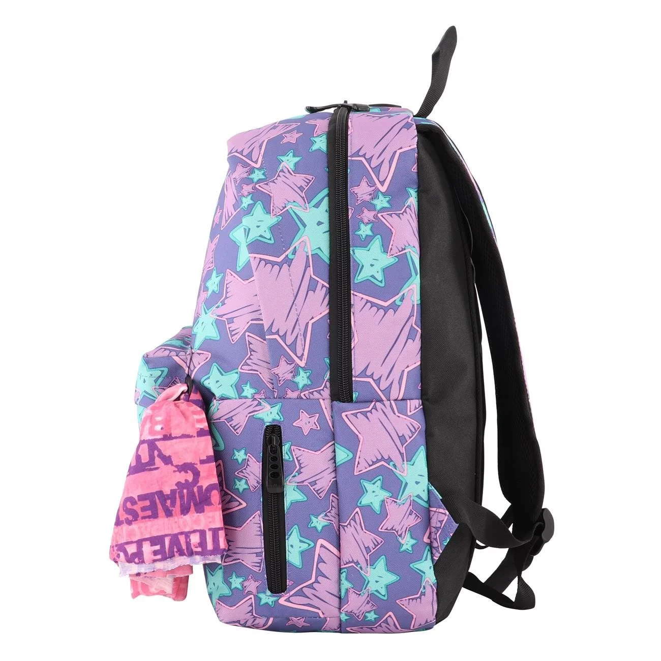 Ghiozdan - Rucsac Mov Verde Stele My Way & Bandana - poza 4