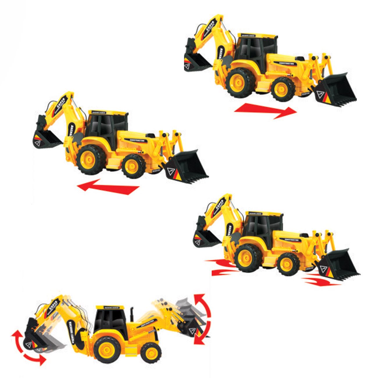 Vehicul de Santier Excavator cu Cablu & Sunet 55cm - poza 2