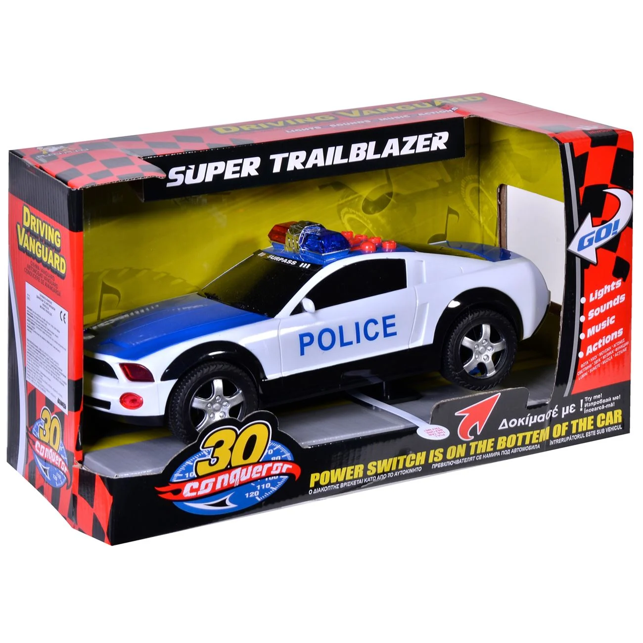 Masina de Politie cu Sunet & Lumina 30cm