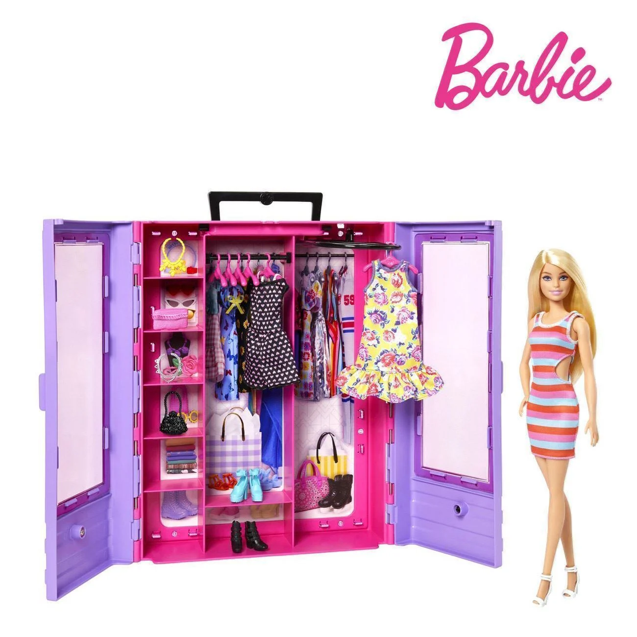 Barbie Fashion Dulap cu Haine - Mattel